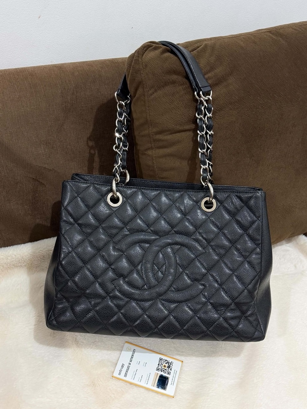 CHANEL GST SERIES 18 SILVER HARDWARE
